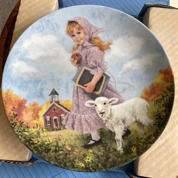 Reco Collector Plates Limited Bradford Exc. w/COA Mary Had a Little Lamb - Picture 2 of 8